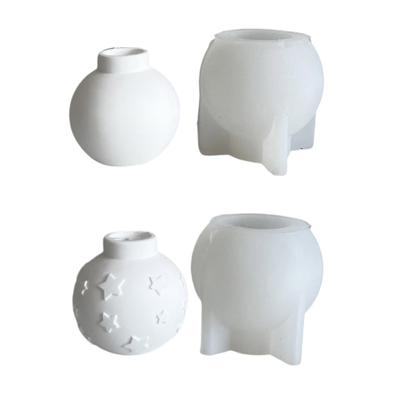 Multifuntional Candle Base Molds Crafting Moulds Candlestick Molds Silicone Tealight Holder Molds for Home Decorations