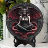 Lilith Démon Kovové Nástěnné Umění Kulatý Hliníkový Značka Halloween Domácí Dekorace