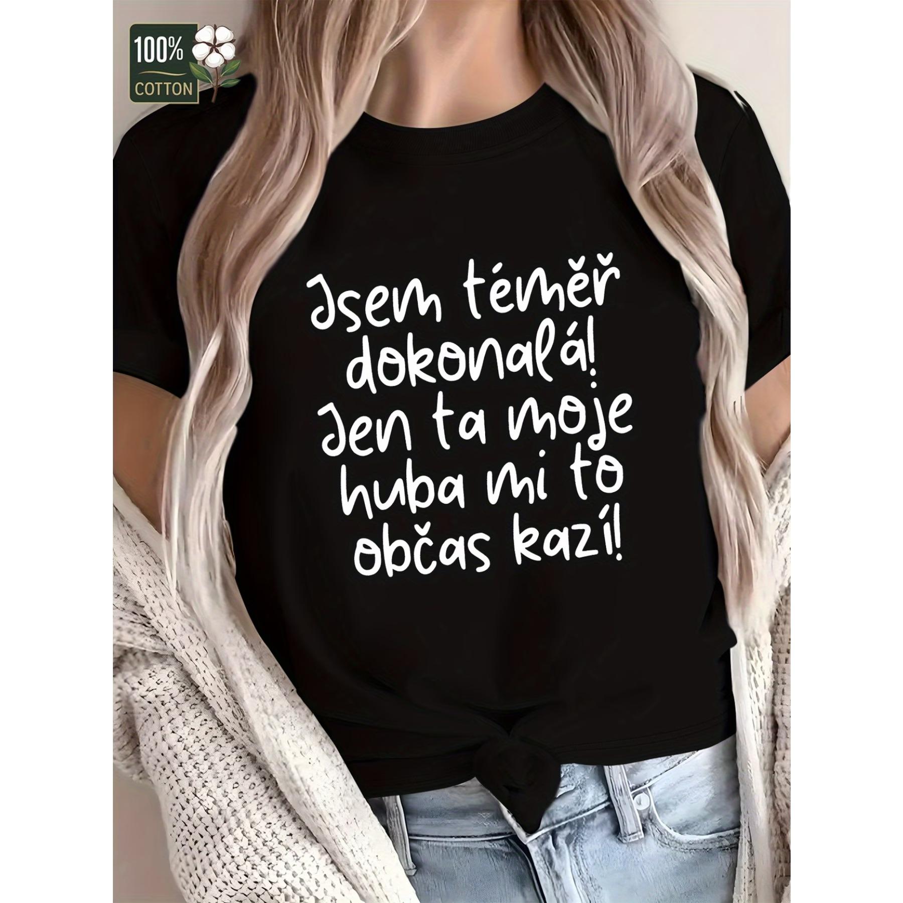 Fascinating Women S T-Shirt Made of From Czech Republic, Designed for Comfort S чёрный