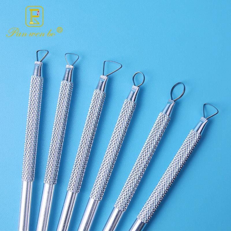 6-Piece Ceramic and Aluminum Clay Sculpture Tool Set: Trimming Rod, Modeling Knife, and Fine Carving Scraper
