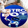 ASTRO BOT Custom Name Round Area Rug,Carpet Rug for Living Room Bedroom Sofa Playroom Decor,Non-slip Floor Mat