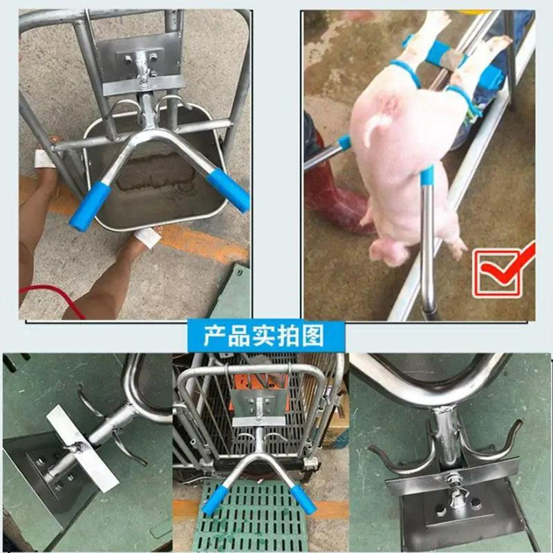 Instrument nou de castrare a purceilor pentru animale de fermă, suport de castrare din oțel inoxidabil pentru castrarea animalelor mici, instrument castrator