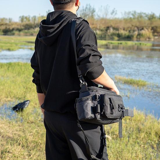 Rybářská ledvinka velkokapacitní design s více kapsami odolná rybářská ledvinka odolná proti opotřebení