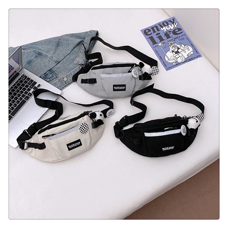 Unisex Chest Bag Simple Storage Bag Lightweight Travel Small Backpack Crossbody Bag Fashion Casual Single Should Bags