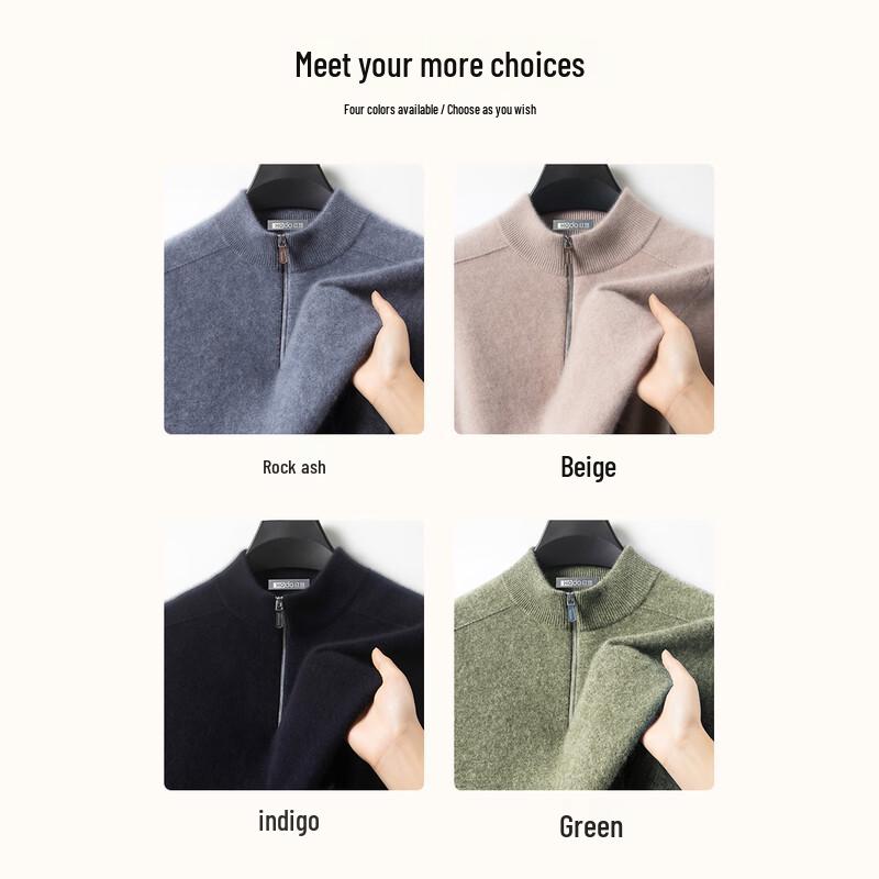 Hodo Men's Cashmere Silk Blend Sweater