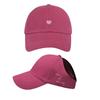High Ponytail Children's Baseball Cap Love Heart Embroidery Baby Peaked Cap Kids Sun Hat  Playing
