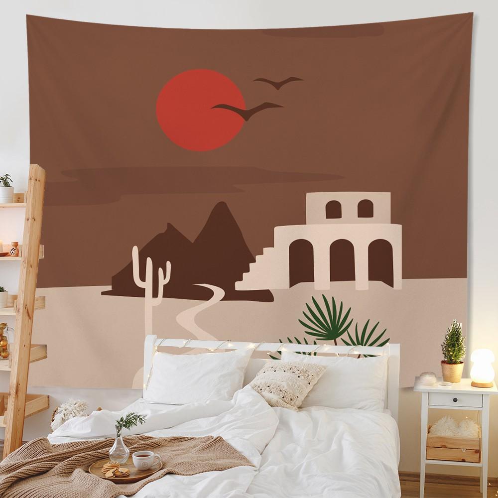 Home Decor Morandi Tapestry Background Room Living Room Bedroom Wall Hanging Background Wall Tablecloth