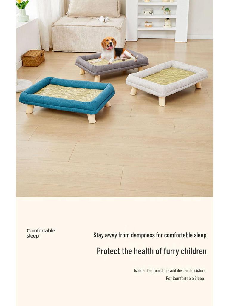 Four Seasons Washable Pet Bed: Cool Summer Mat for Small Dogs & Cats
