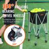 Tennis Ball Hopper Basket Teaching Tennis Ball Cart with Wheels 180 Balls