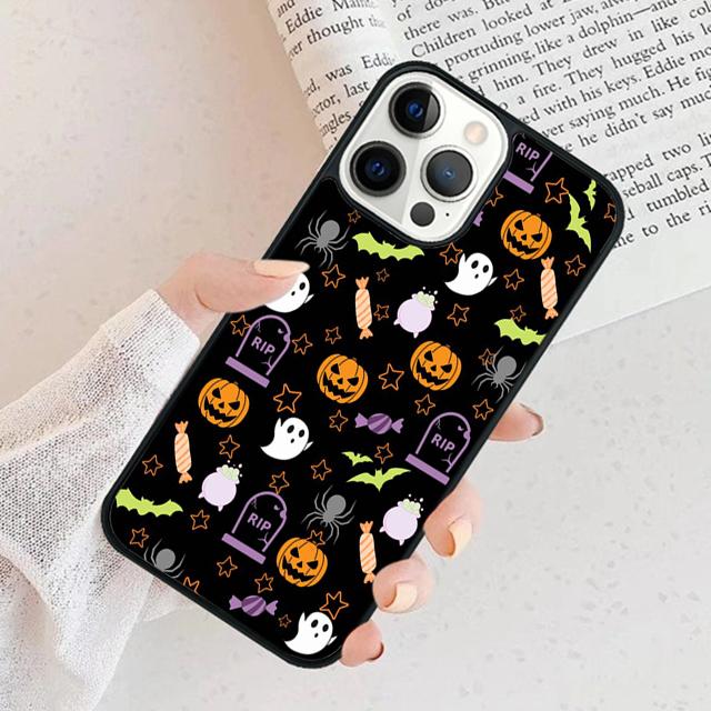 Halloween Aesthetic Phone Case For iPhone 17 Air 16 15 14 plus 12 13 Pro max Soft Bumper Shell Cover coque