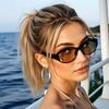 5pcs European and American Retro Style Men's and Women's Fashionable Sunglasses, Trendy and Versatile, Suitable for Summer Sun S