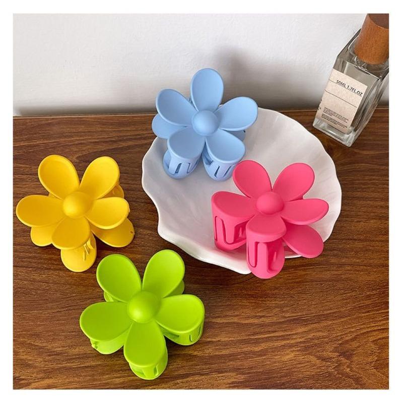 Sweet Flower Claw Clip Fashion Shark Clamp Hair Clip Large Hairpins Barrettes For Women Ponytail Headwear Girls Hair Accessories