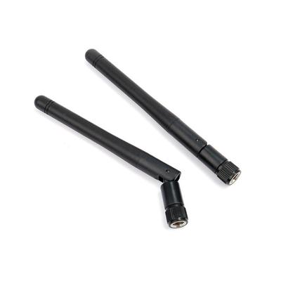 5-pack, SMA Inner Hole Antenna for WiFi 2.4GHz/5Ghz Wireless Router or Card (Black)
