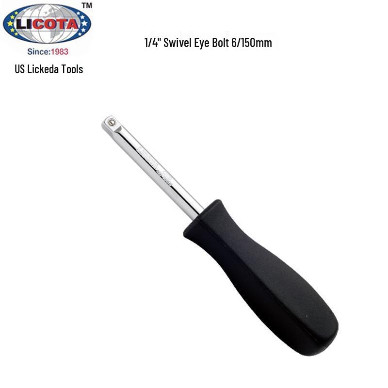 LICOTA 6.3mm Ratchet Handle with 6-Inch Extension Bar (Model ASD-60001)