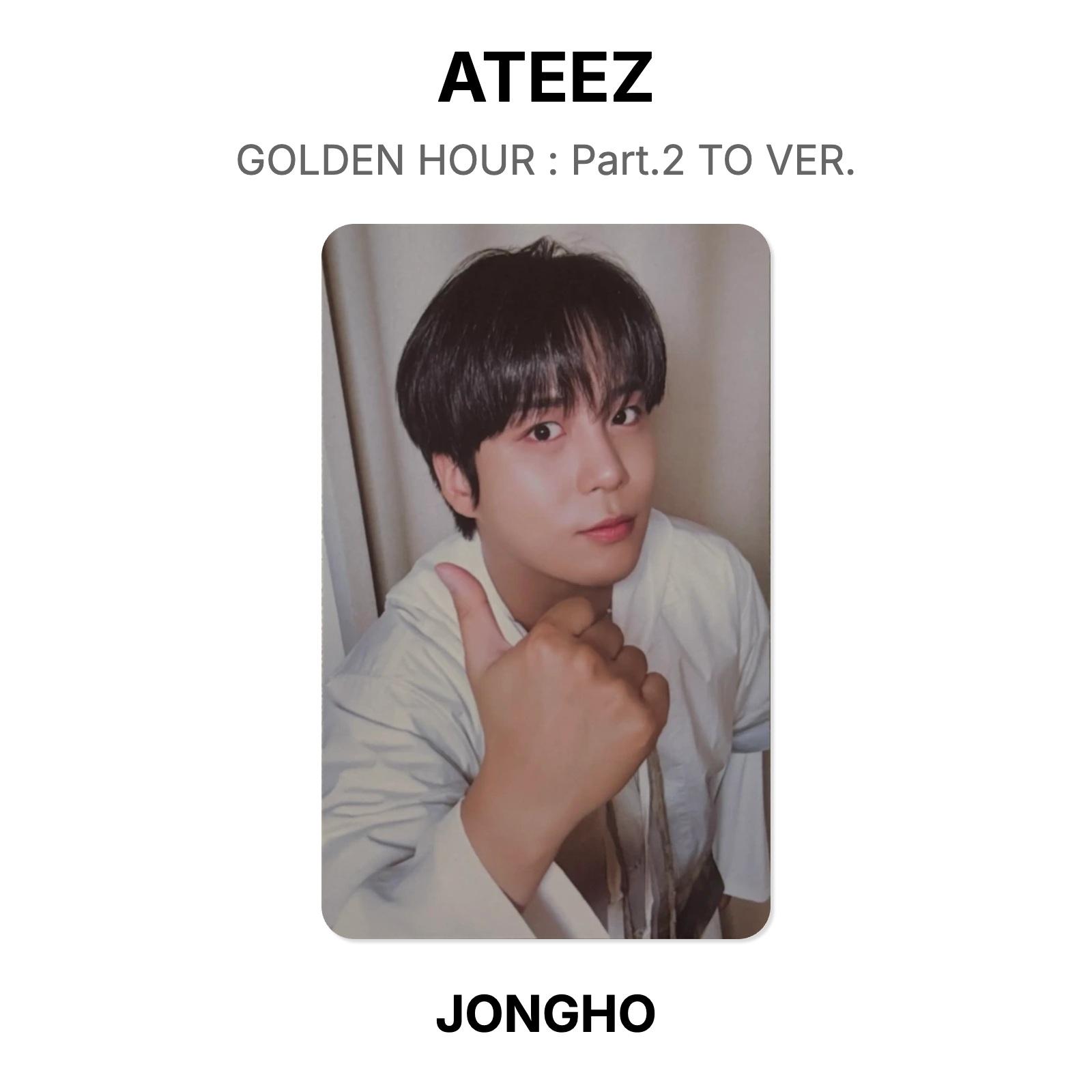 ATEEZ GOLDEN HOUR : Part.2 TO VER. Official Photocard JONGHO