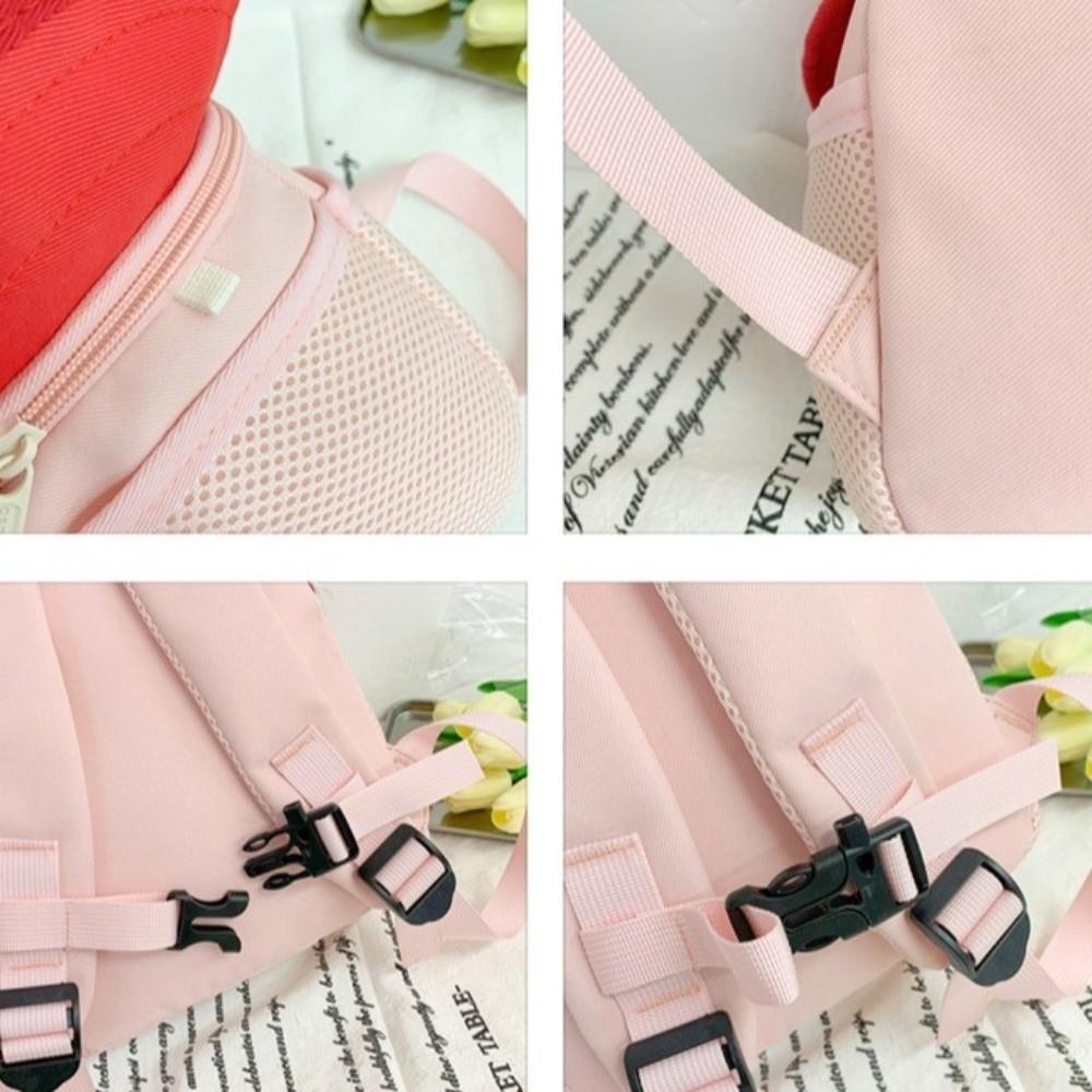 Strawberry Children Backpack Fruit Students School Bag Storage Bag Cartoon Daypack  Girls