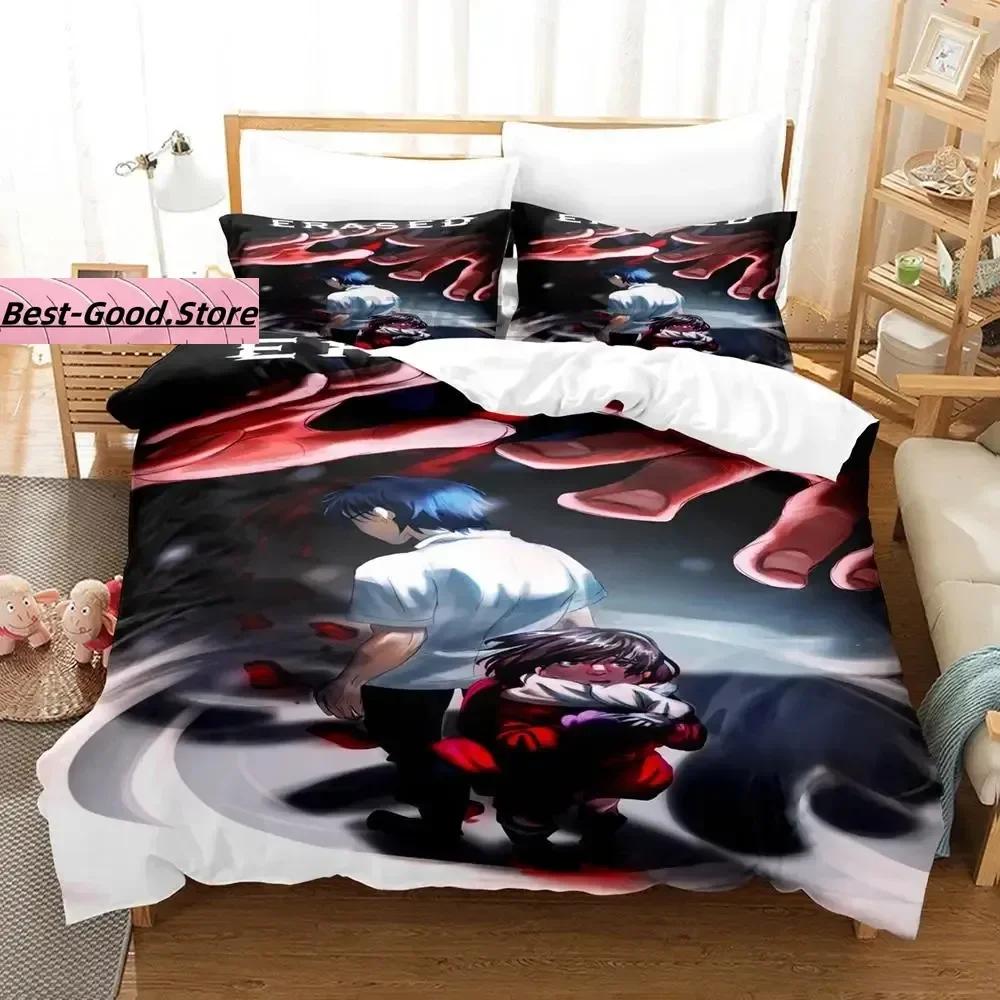 Erased Bedding Set Single Twin Full Queen King Size Bed Set Aldult Kid Bedroom Duvetcover Sets 3D Anime roupa de cama casal