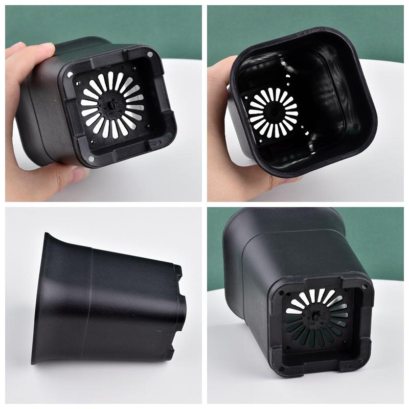 5/10Pcs Thickened Flowerpot High Waist Square Succulent Cactus Root Control Pot Plant Growing Container Garden Flower Planter