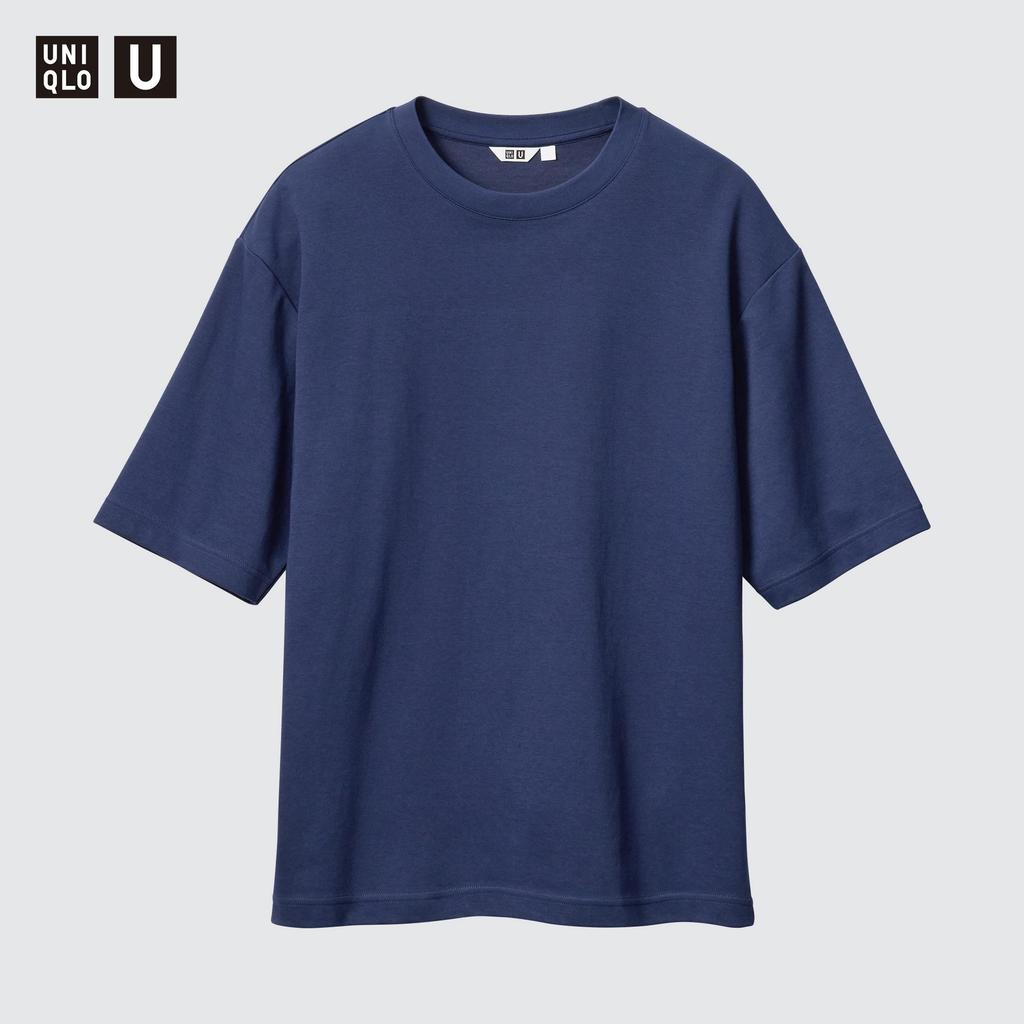 2 X Uniqlo Japan Air Rhythm Cotton Oversized Tee  5 Minute Sleeves 