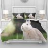 Rabbit Cute Duvet Cover Home Pillowcase Set Adult Bedroom Children Comforter Bedding