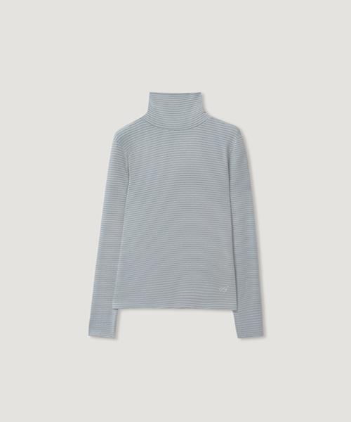 Diaeni Molly Stripe Turtle Neck Top