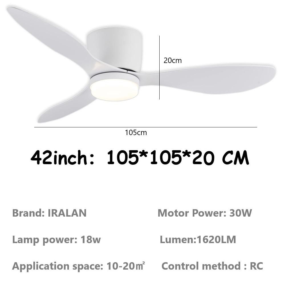 Minimalistischer Deckenventilator DC-Motor 6 Geschwindigkeiten Deckenventilator Licht Mit Fernbedienung Modernes Schlafzimmer Haushaltslicht Dekoration
