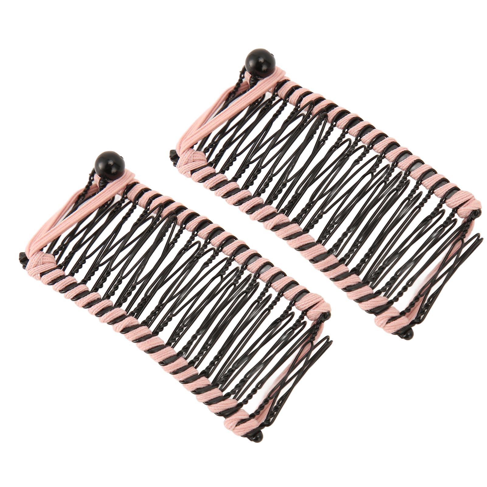 

2Pcs Banana Hair Clips Metal Woven Thread Easy Operation Simple Stylish Vintage Clincher Comb for Office Travel Family