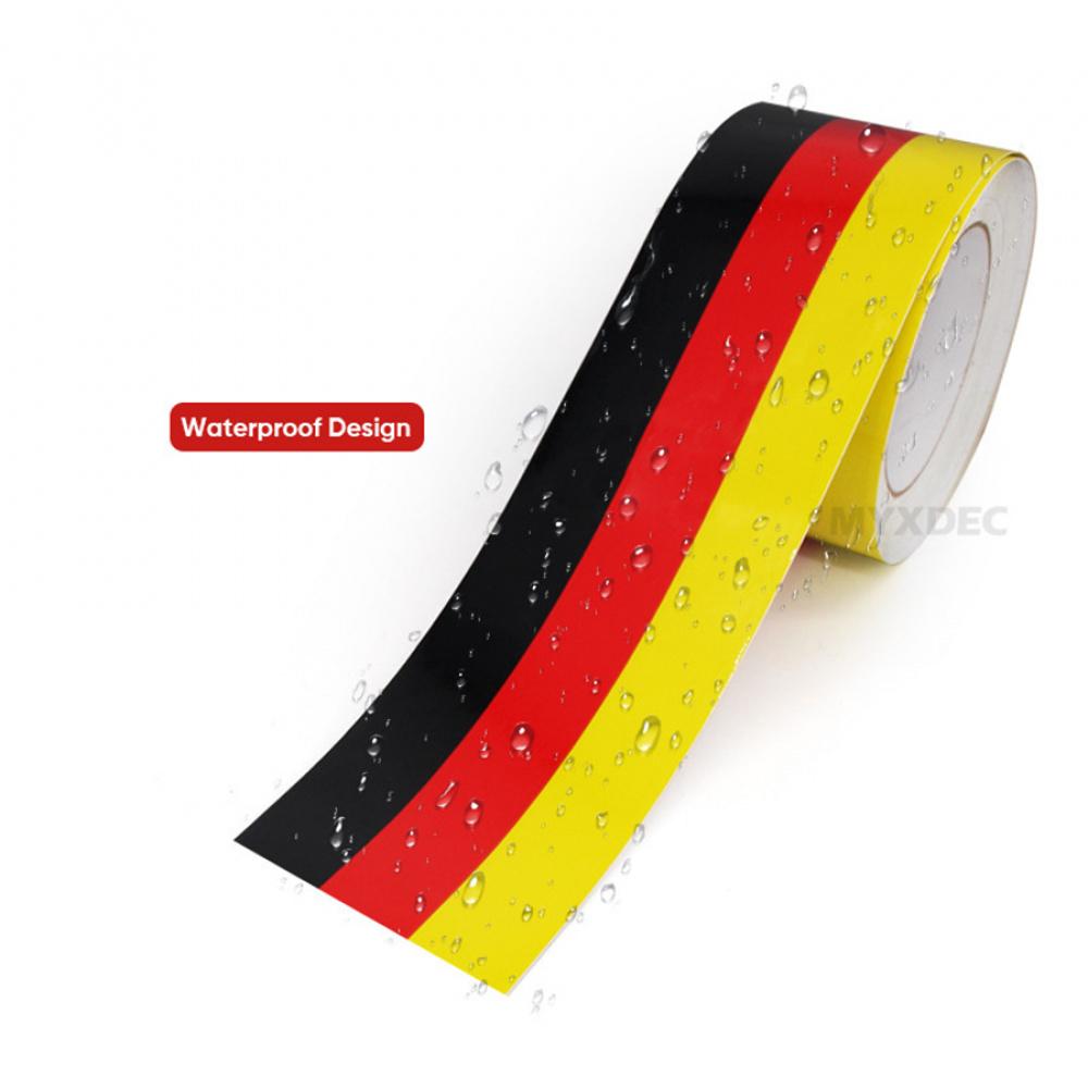 15M 15Cm Pesonalized Car Sticker Germany  National Flag Sticker Body Vinyl Decal Car Styling Stickers