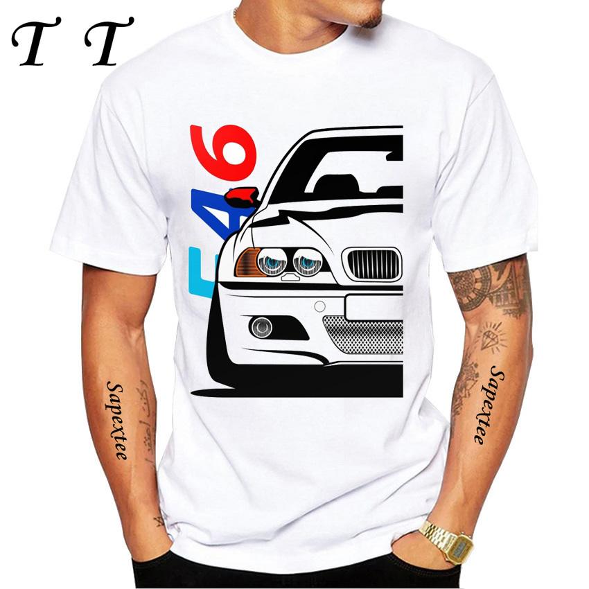 New Summer Men Short Sleeve Drive The Classic Germany EUDM - E34 M5 - X5 E30 Cars Evolution Retro T-Shirt Boy Casual White Tees