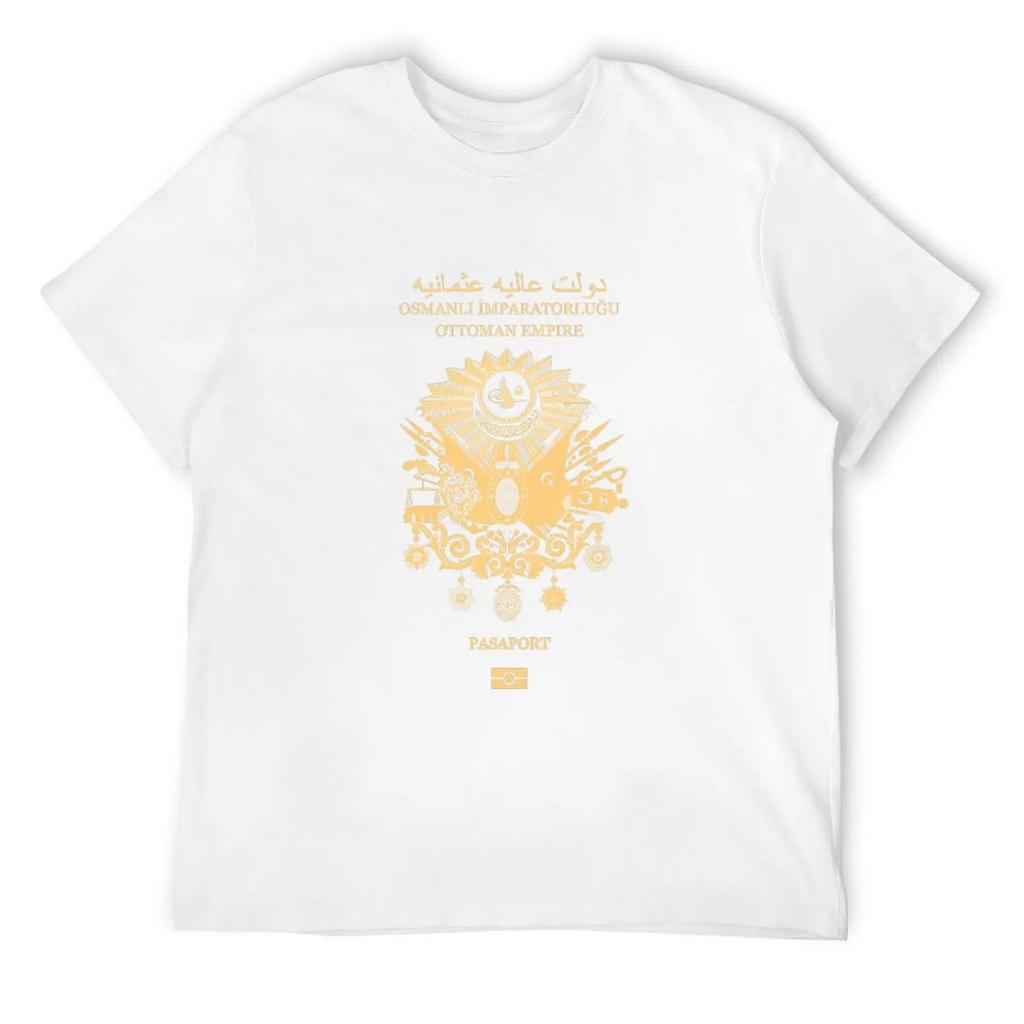 Osmanisches Reich Passport T-Shirt Graphic Tee Shirt Anime Stuff Graphic T Shirts Graphic T Shirt Vintage Plain Black T Shirts Männer