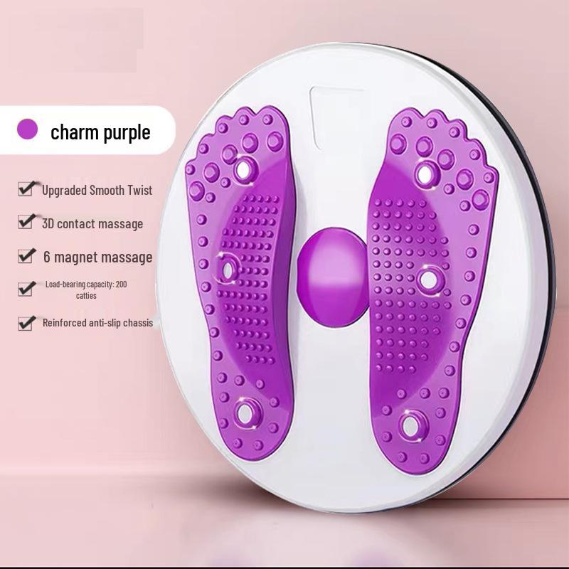 

Большой утолщенный диск для вращения талией с массажем и эспандером - Инструмент для фитнеса и снижения веса