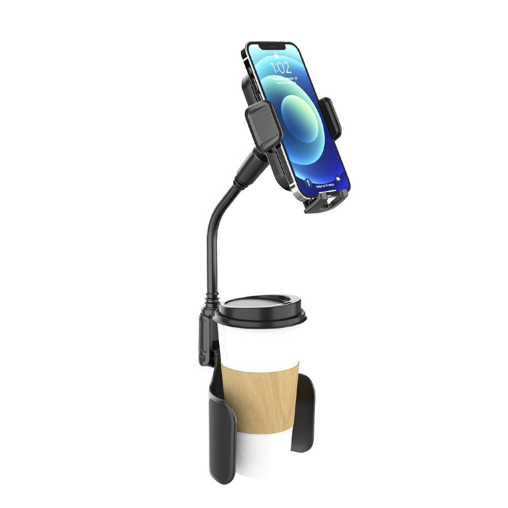 Magnetic Car Cup Holder & Phone Mount with Multi-functional Adjustment
