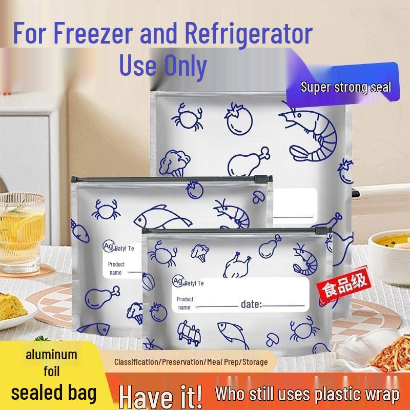 Reusable Food-Grade Aluminum Foil Vacuum Seal Bags for Meat Storage In Refrigerator