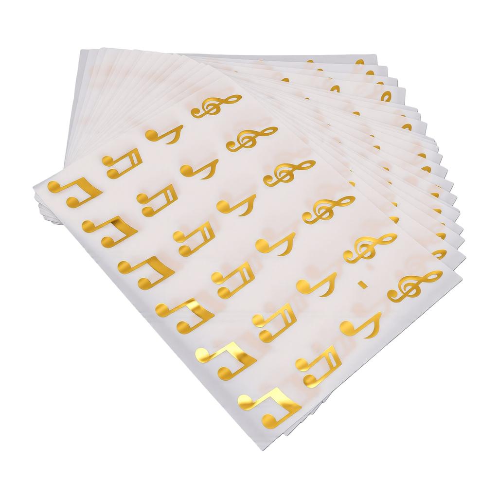540 Pcs Music Note Sticker Glitter Self Adhesive Music Symbols Teacher Reward Stickers