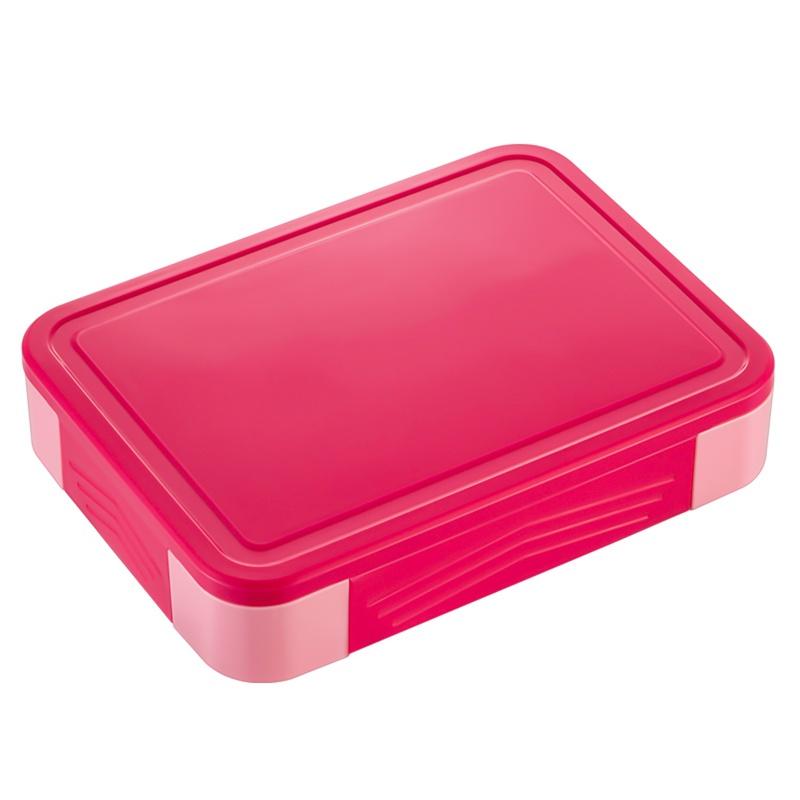 Обеденный короб с герметичным отсеком для детей и студентов красный 1399₽