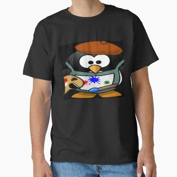 Painter Penguin Classic Tshirt Tshirt Made In Usaus Size S2xl