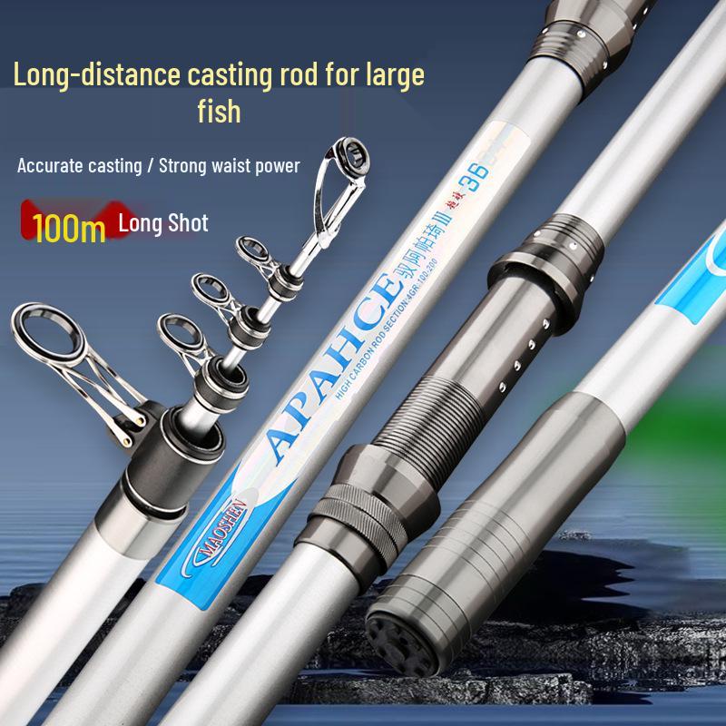 Ultra-Light Spot Sea Fishing Long Cast Carbon Rod Set