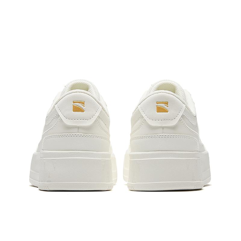 Anta Dancing Abrasion Resistant Height Increasing Low top Skateboard Shoes Women's White 922538005-1