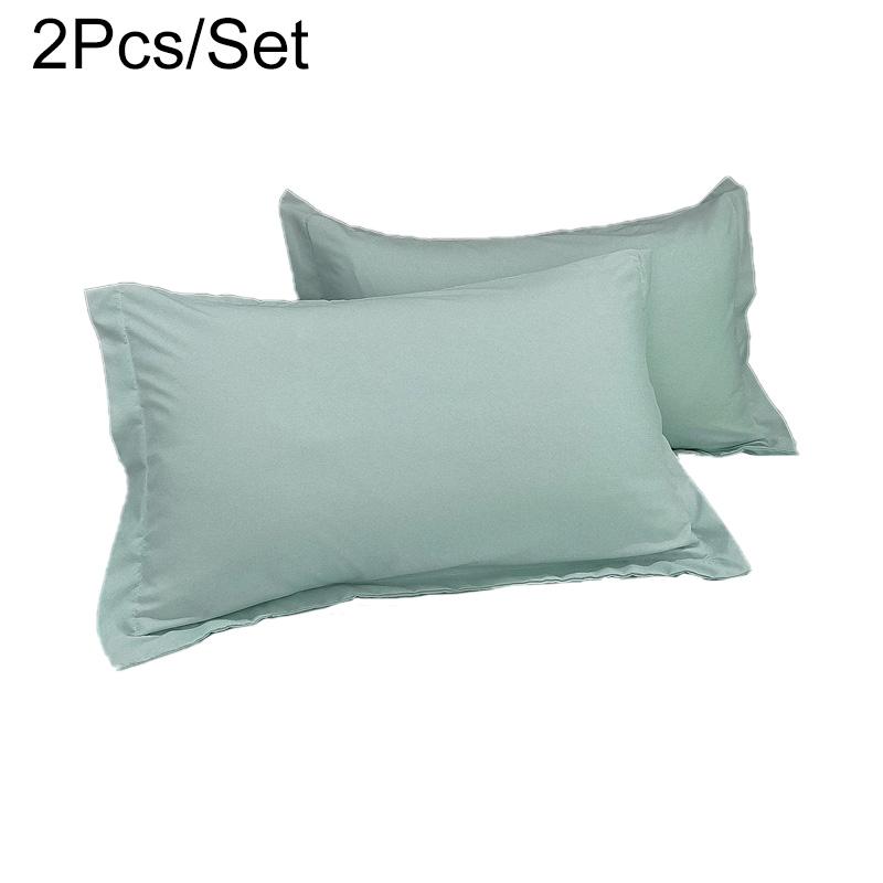 

Одна пара моющихся наволочек, мягкая, удобная, однотонная наволочка 48*74 см, наволочка для подушки, украшение для гостиной в скандинавском стиле 48x74cm зелёный