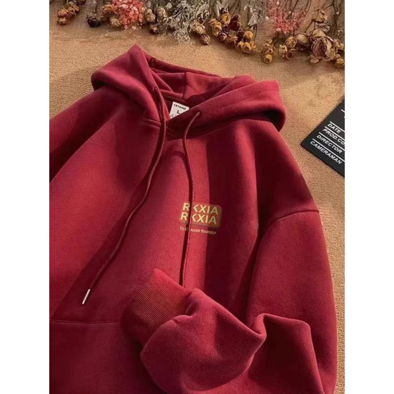 Besiege dich selbst mit bedruckter Kleidung im Herbst und Winter Herren-Kapuzenmode warm und winddicht Kapuzen-Sportbekleidung