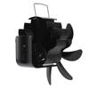Wood Stove Fan for Magnet Pipe Non Electric Heat Powered Aluminum Alloy Burning Fireplace Gas Burner Thermal Fan