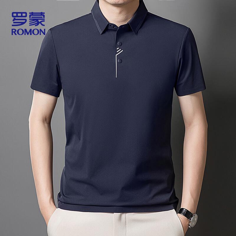 ROMON Men s Ice Silk Quick-Dry Polo T-Shirt S