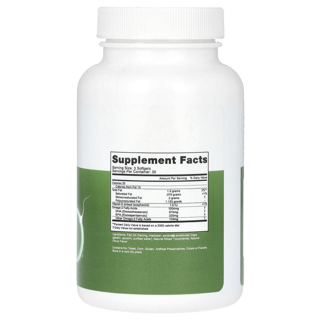 Fairhaven Health, FH Pro Omega 3, natural citrus, 90 softgels