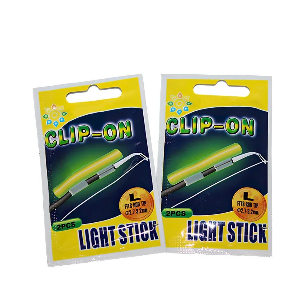 10pcs(5bags) Fishing Glow Sticks Luminous Fishing Fluorescent Night Fishing Lighting Stick Clip On Dark Glow Stick SS S M L