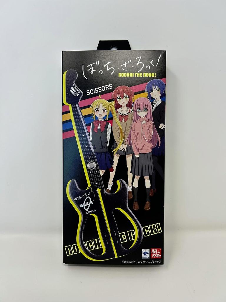 Nikken Cutlery Bocchi the Cable Tie Rock! Guitar-Shaped Scissors, Model, BR-28KB