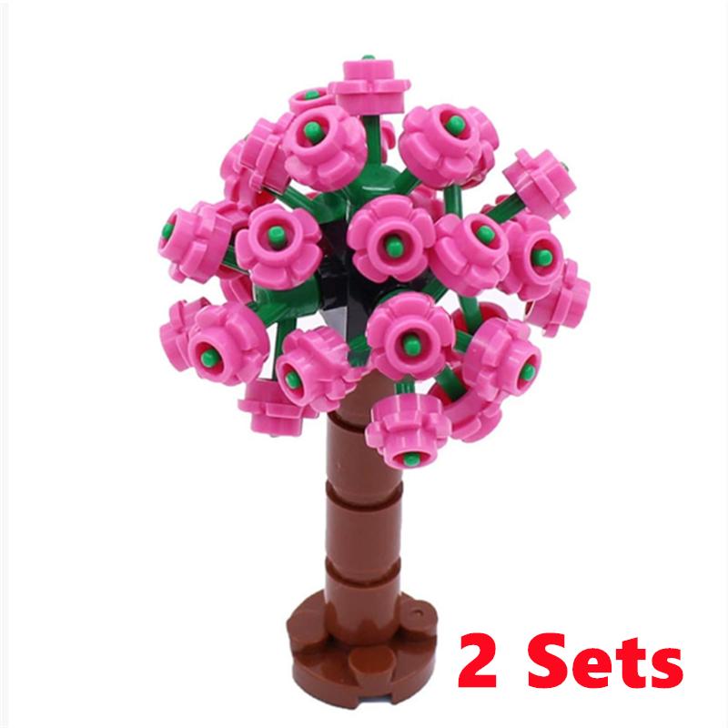 City Trees Building Blocks MOC Coconut Tree Blocks Jungle Garden DIY Toys for Children Gifts Compatible Classic Bricks Kids Toys