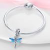 Charms Original Copper Blue Animal Dragonfly Pendant Beads Fit Bracelet Diy Fine Gift Women Delicate Jewelry