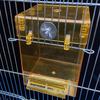 Hanging No-Leakage Shower Transparent Parrot Bathtub Bathing Box Birdbath Bird Bath for Cage