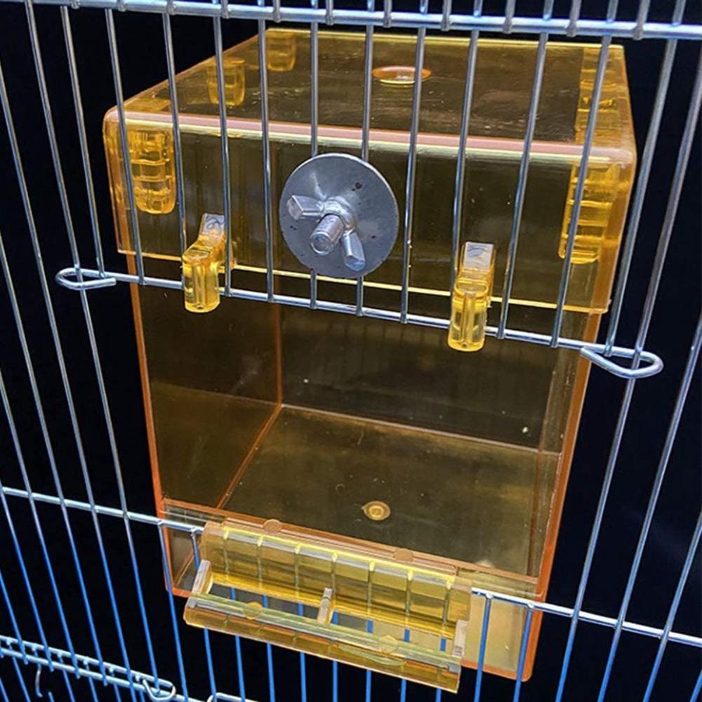 Hanging No-Leakage Shower Transparent Parrot Bathtub Bathing Box Birdbath Bird Bath for Cage