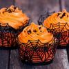 24pcs/48pcs Halloween Cupcake Wrappers,Spider Web Cupcake Wrapper,Halloween Party Decorations Supplies
